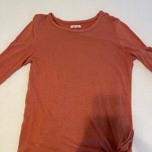 Madewell Terracotta Long Sleeve Top